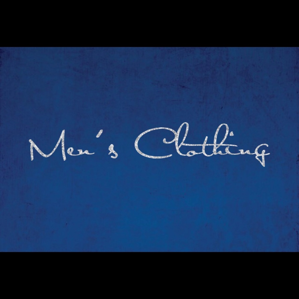 Men’s Clothing Below